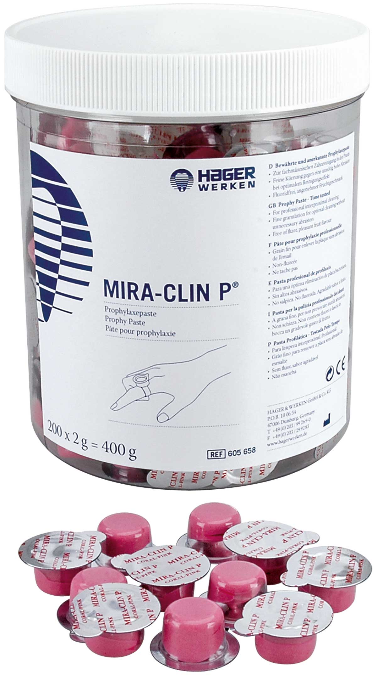 MIRACLIN P PASTA PROFILAXIS 200X2GRS HAGER&WERKEN