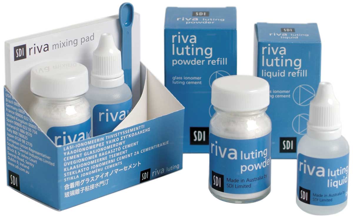 RIVA LUTING IONOMERO DE VIDRIO KIT 15G+10,7ML SDI