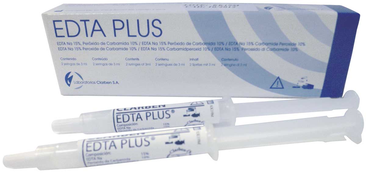 EDTA PLUS GEL JERINGAS 2X3G (2,4ML) CLARBEN