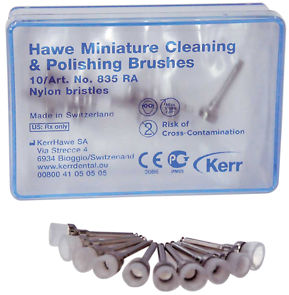 CEPILLOS PROFILAXIS NYLON 835 CA 10U KERRHAWE