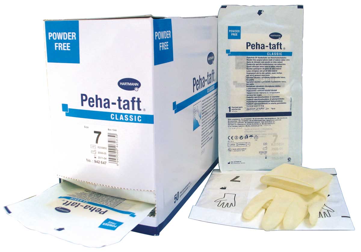 GUANTES ESTÉRILES SIN POLVO PEHATAFT CLASSIC HARTMANN