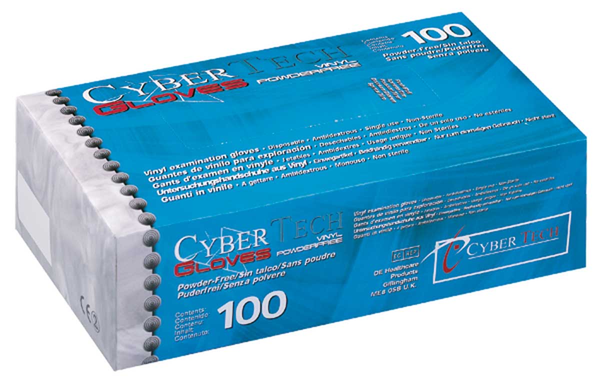 GUANTES VINILO SIN POLVO CYBERTECH