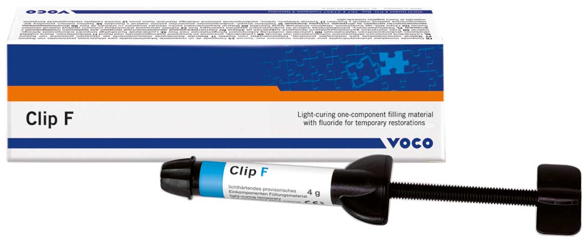 CLIP F CEMENTO PROVISIONAL CON FLUOR 2X4GR VOCO