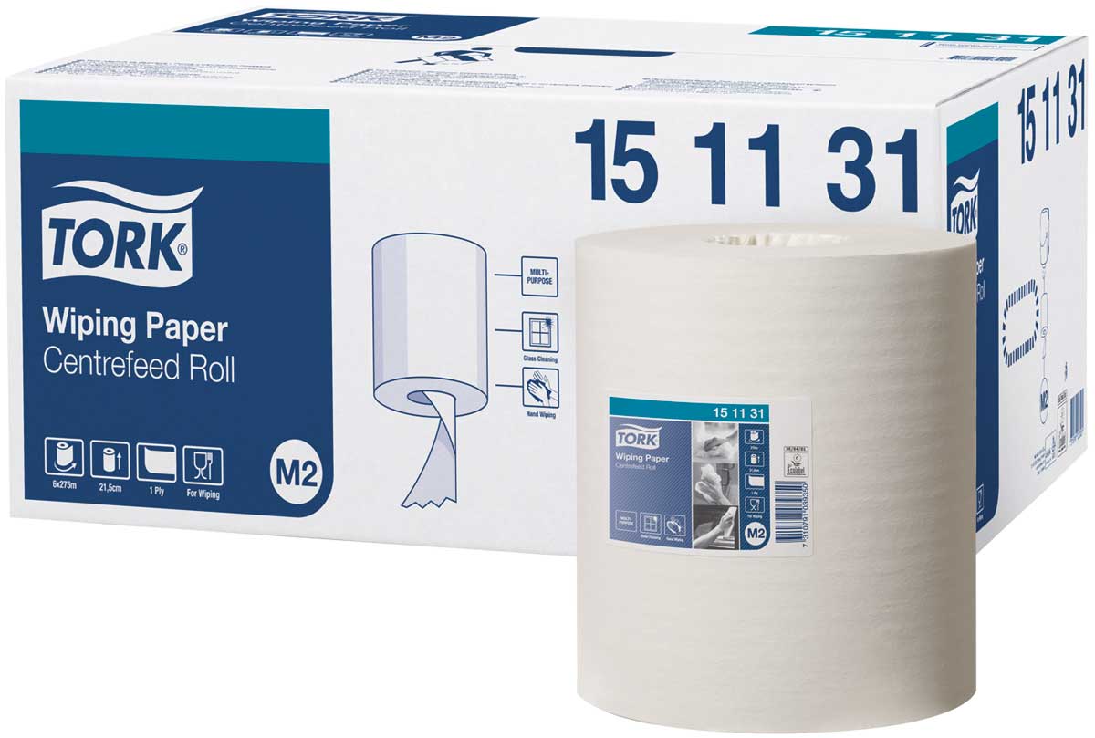 PAPEL M2 TORK ADV.WIPER 415 1 CAPA 275X21,5CM 6U