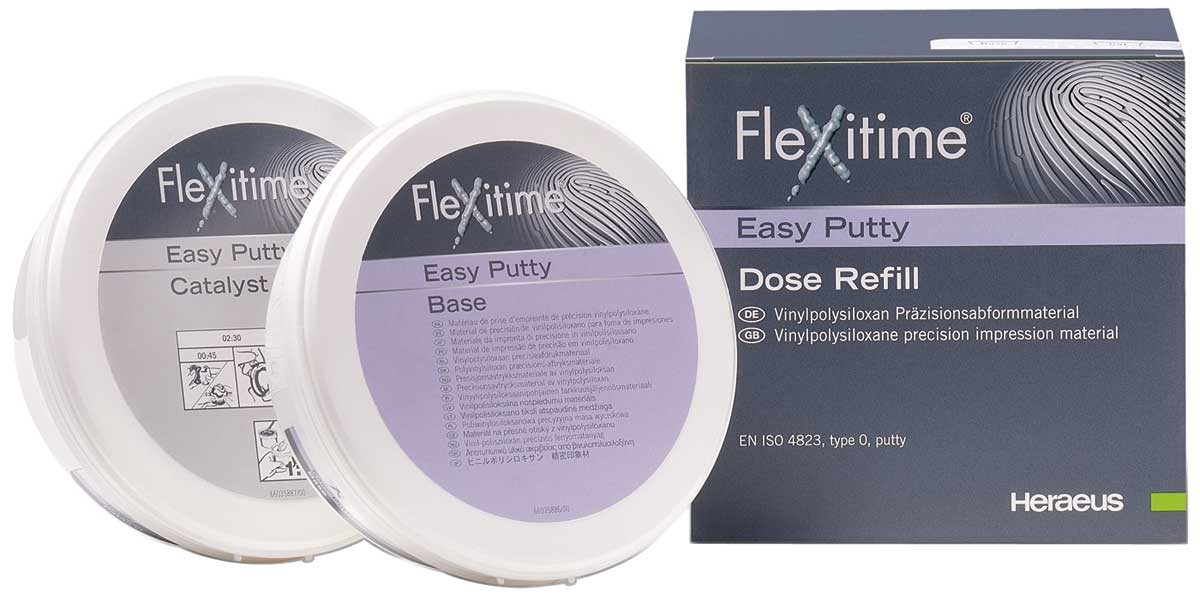 FLEXITIME EASY PUTTY STD PACK 600ML HERAEUS