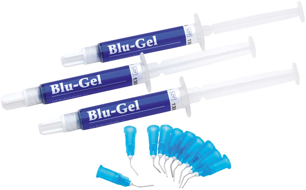 BLUGEL ACIDO GRABADOR 3X4.7GR + 10 CANULAS CLARBEN