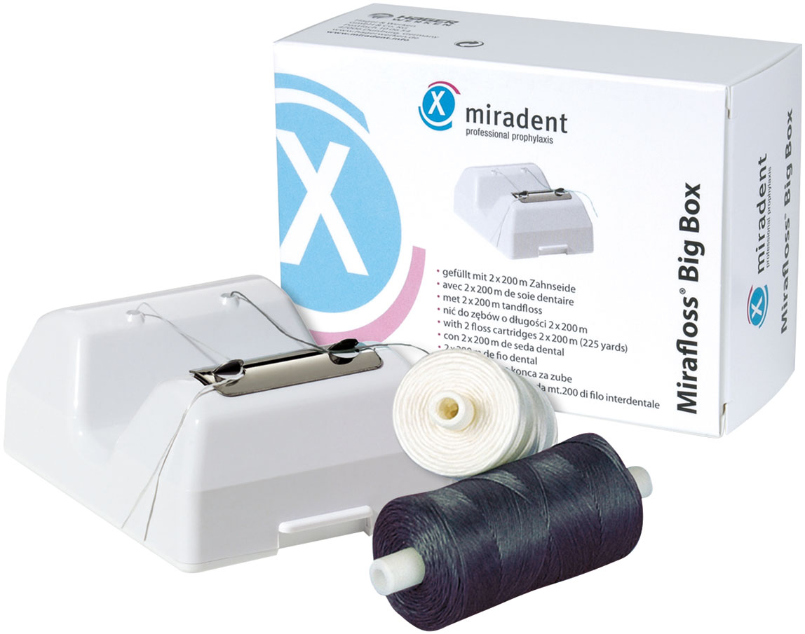 MIRAFLOSS BIG DISPENSADOR + 2 BOBINAS DE 200M H&W