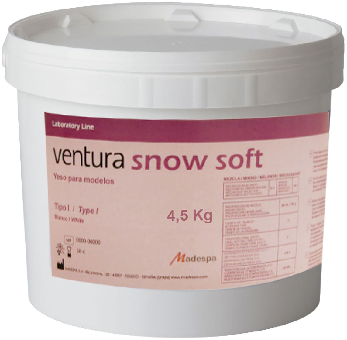 YESO ESCAYOLA VENTURA SNOW SOFT 20KG MADESPA