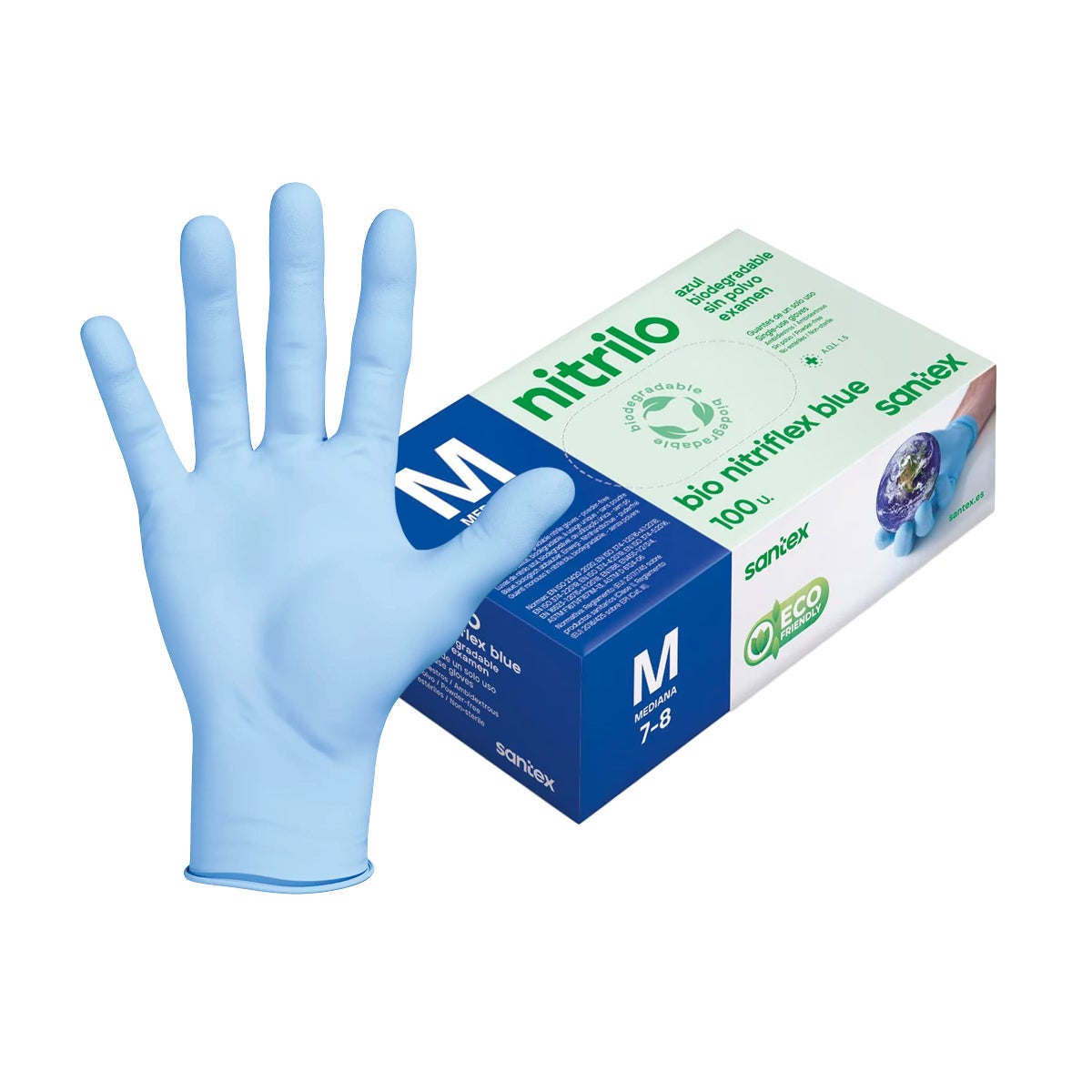 GUANTES EXAMEN NITRILO BIO NITRIFLEX SANTEX
