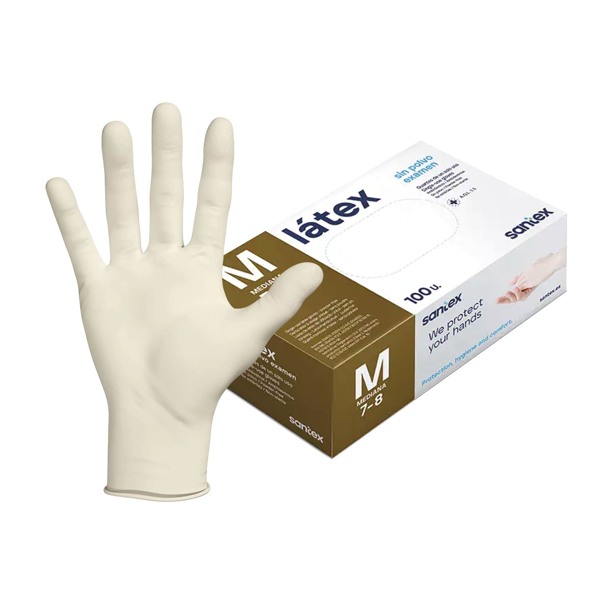 GUANTES LÁTEX SIN POLVO SANTEX
