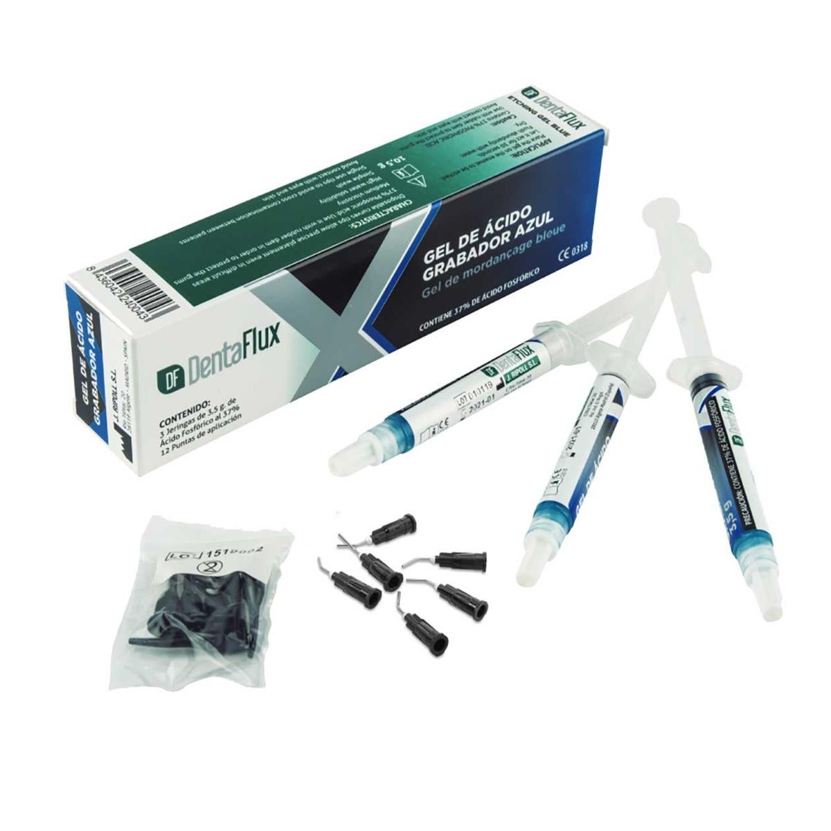 ACIDO FOSFORICO 37% JERINGAS 3 X 3ML DENTAFLUX