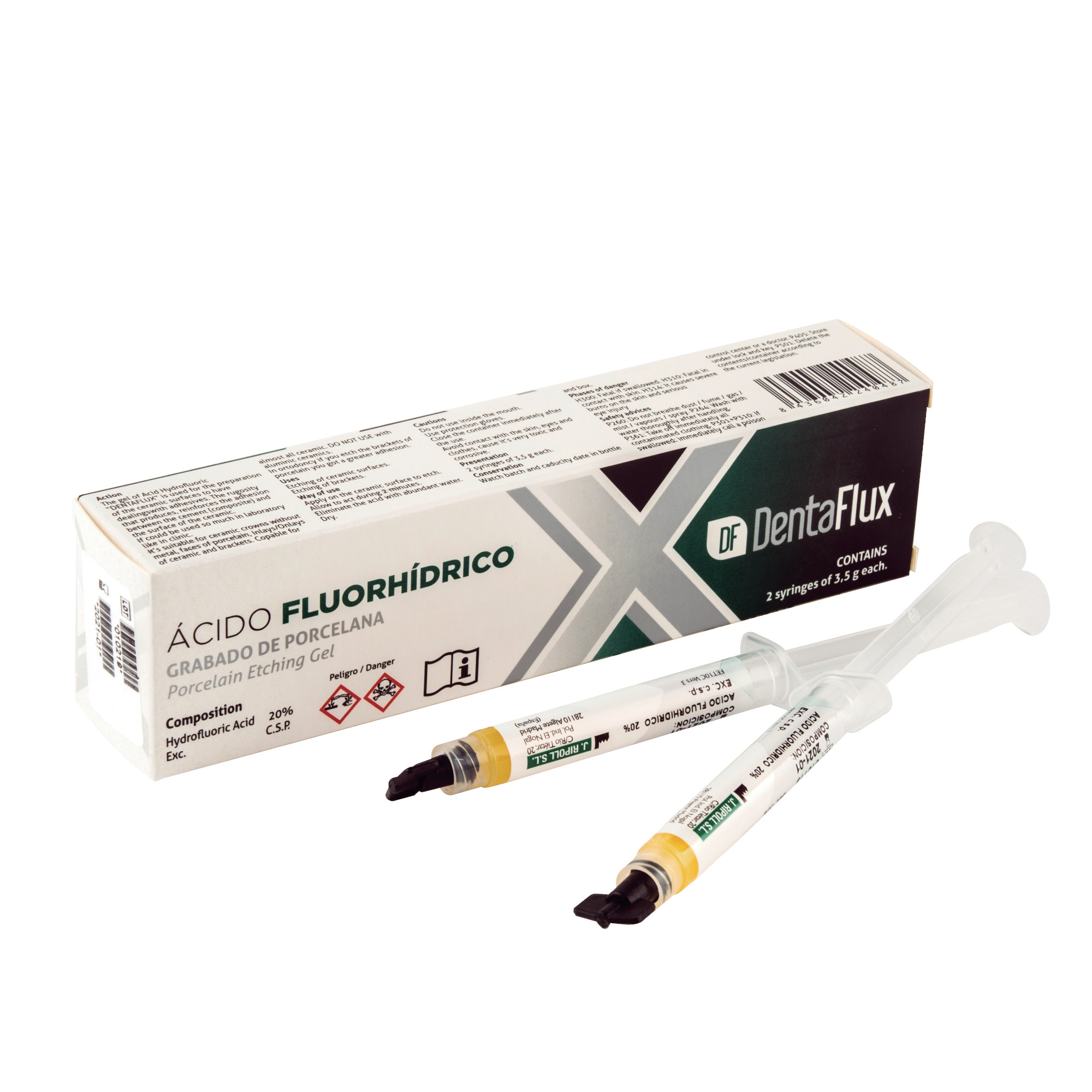 ACIDO FLUORHIDRICO 2X3,5 GR. DENTAFLUX