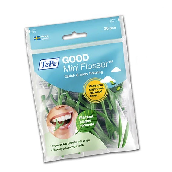ARCO CON SEDA DENTAL MINI FLOSSER VERDE 36U TEPE