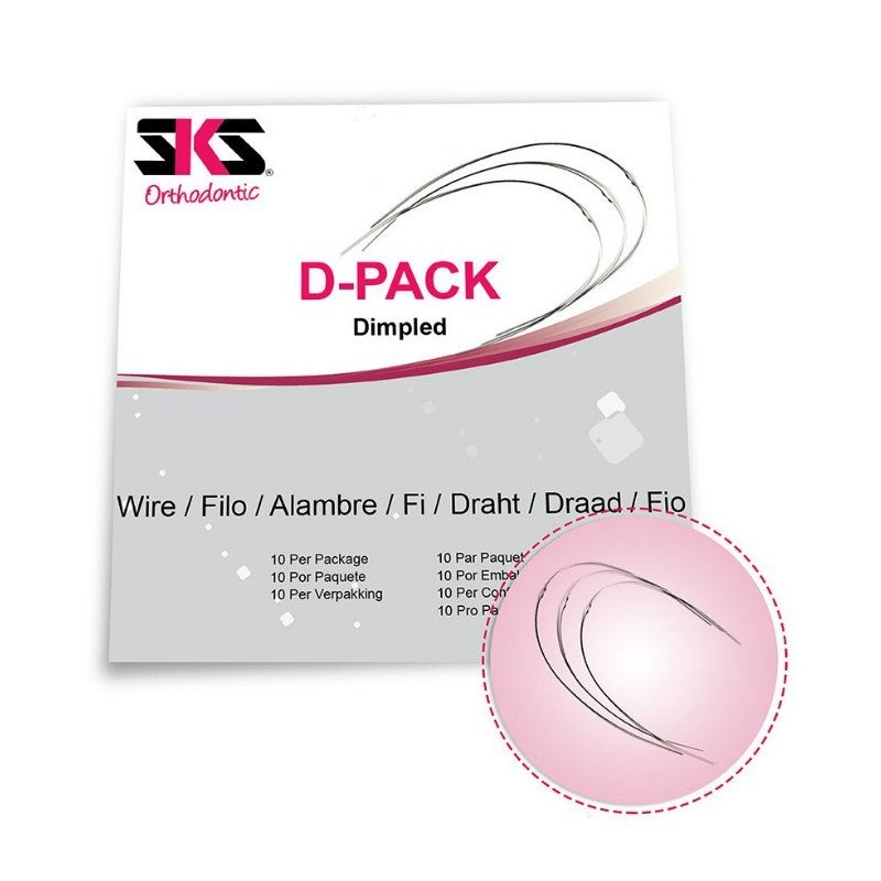 ARCO NITI RECTANGULAR 0,016X0,022 INFERIOR 10U SKS