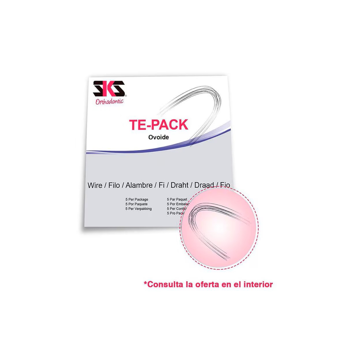 ARCO NITI TERMICO REDONDO 0,14 SUPERIOR 5U - SKS