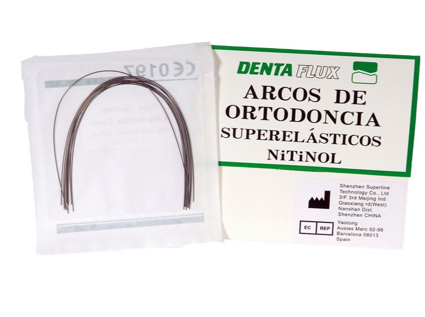 ARCOS NITINOL SUPERELÁSTICO S ORTODONCIA REDONDOS DENTAFLUX