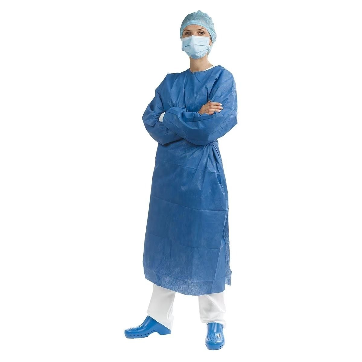 BATA ESTÉRIL MICROFIBRA TALLA XL AZUL 12U - ALLE