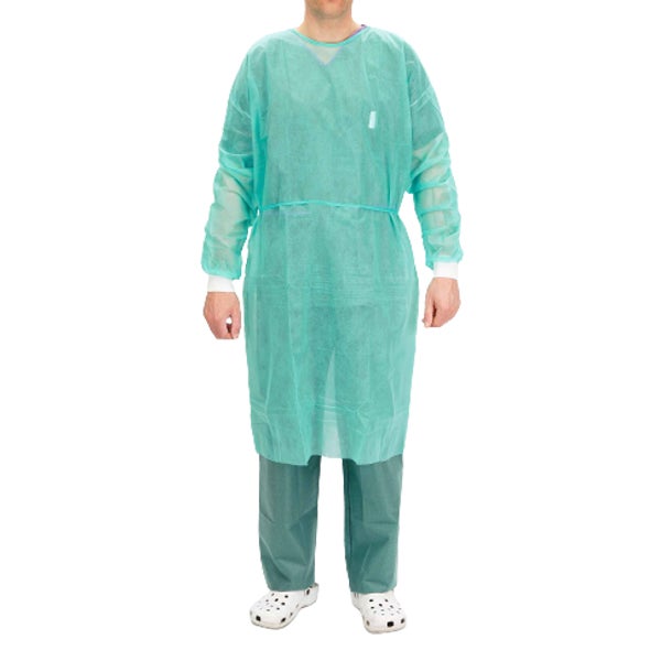 BATA NO ESTERIL CON PUÑO 28/30G VERDE 50U CARDIVA