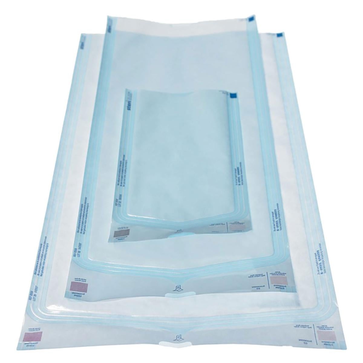 BOLSA ESTERILIZ AUTOADHE AZUL 90X230MM 200U - OMNIA