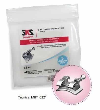 BRACKETS CERÁMICOS MBT 20 PIEZAS 0.22 - SKS