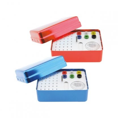 MINI CAJA ENDODONCIA ALUMINIO ROJA DA732-4 - DERBY