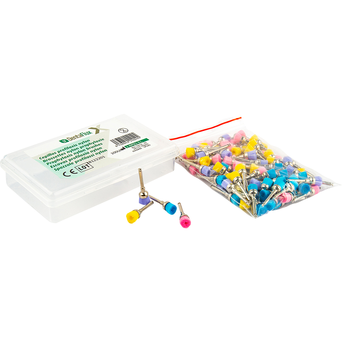 CEPILLOS PROFILAXIS NYLON DENTAFLUX