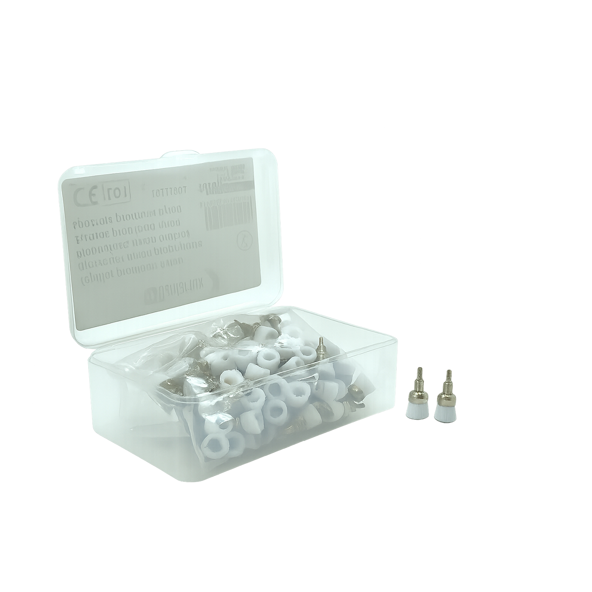 CEPILLOS PROFILAXIS ROSCA BLANCO 100U DENTAFLUX