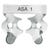CLAMPS CON ALA PREMOLAR N1 1U ASA DENTAL