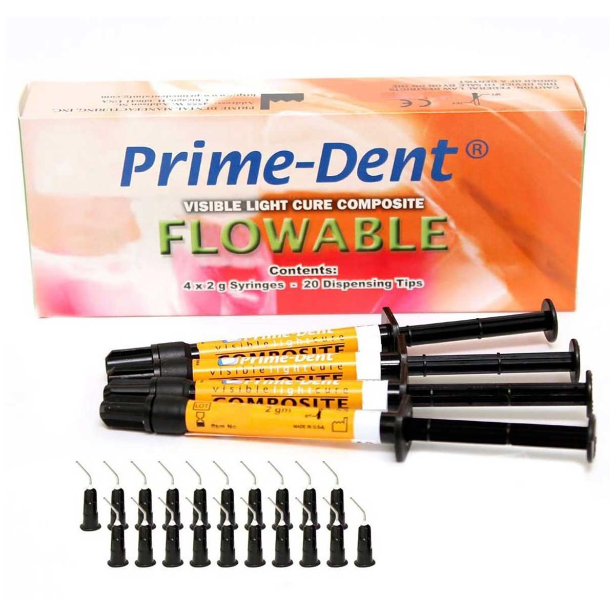 COMPOSITE FLOWABLE KIT SURTIDO 4X2GR PRIME DENT