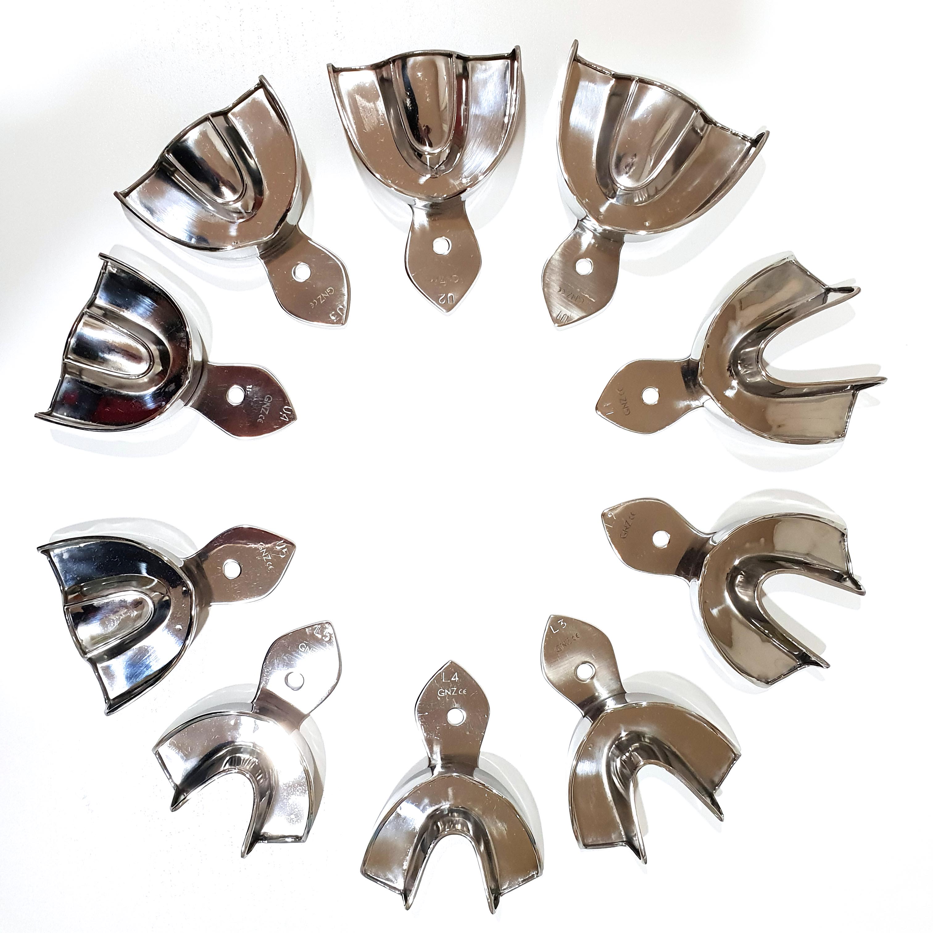 CUBETAS ACERO INOX KIT C/ESTUCHE 10U GNZ