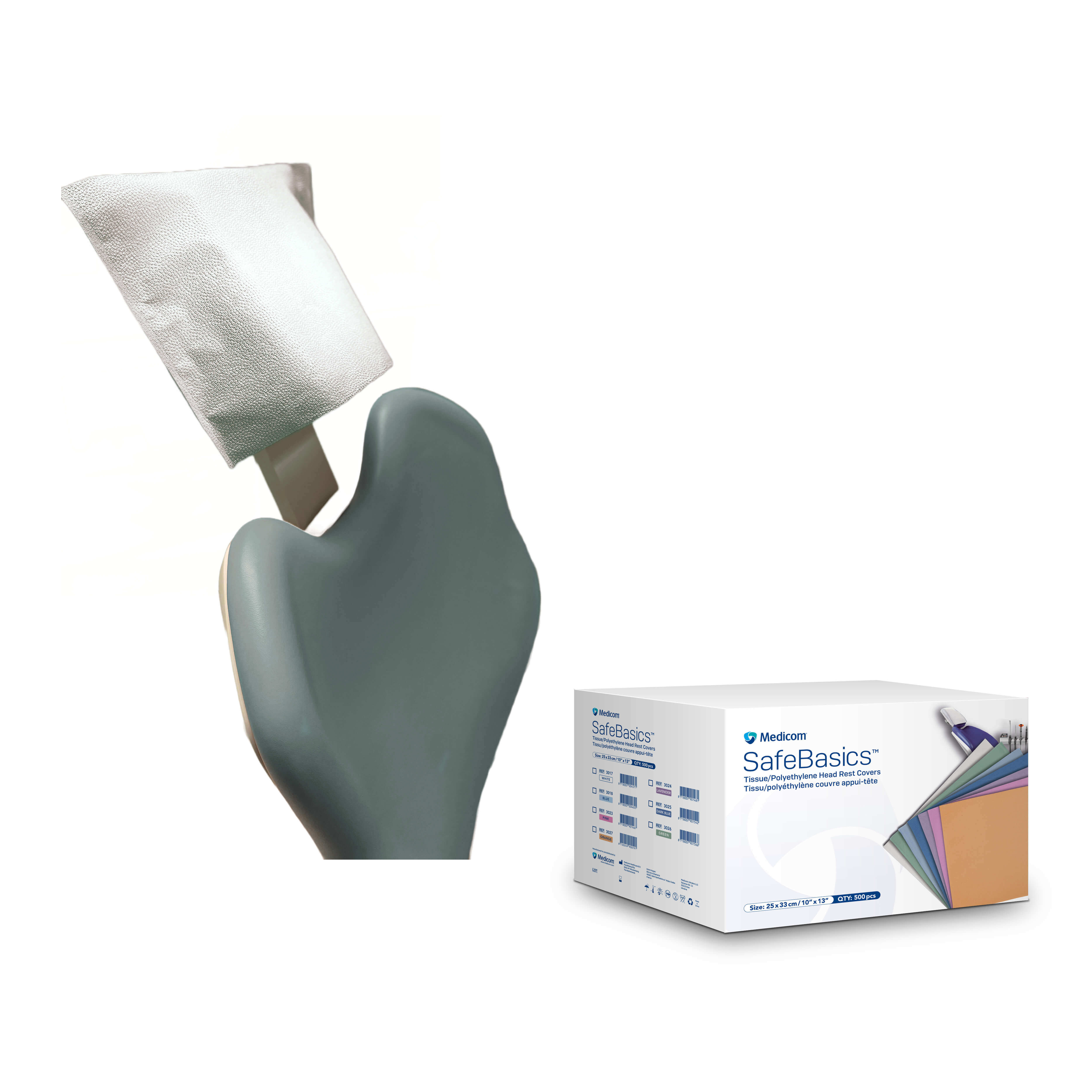CUBRE CABEZAL 25X25CM 500U MEDICOM