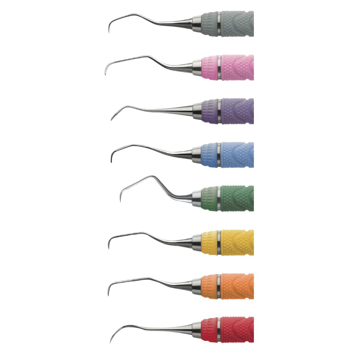 CURETAS CON MANGO DE COLORES RESINA 8 2.0 GRACEY MINI FIVE™