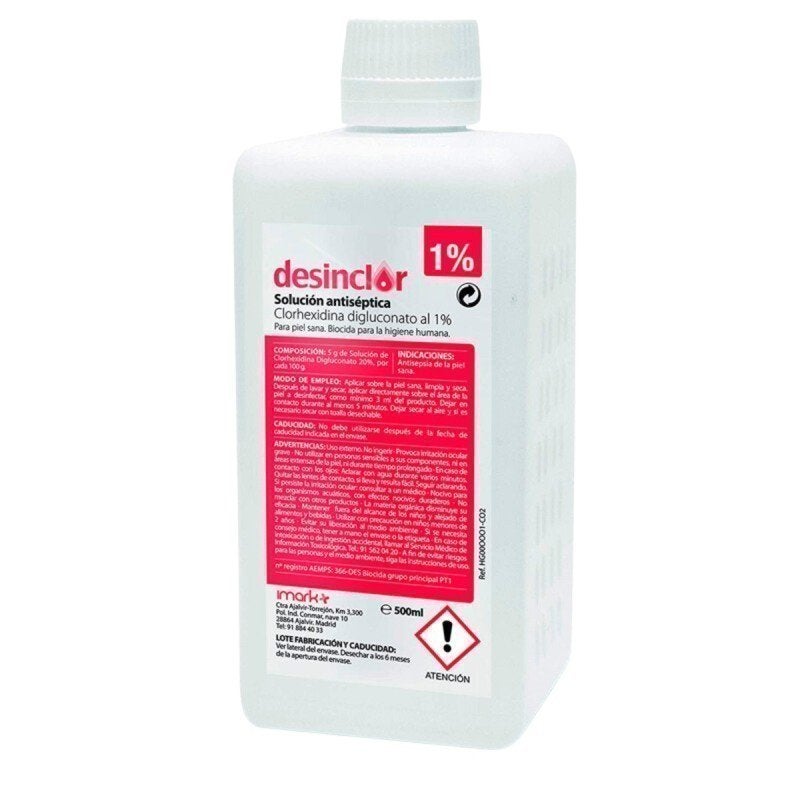 DESINCLOR SOLUCION 1% 500ML