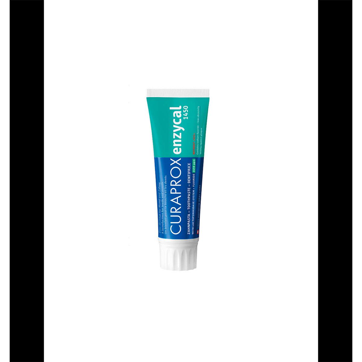 DENTÍFRICO ENZYCAL 1470 FLUORURO SODIO 75ML.- CURAPROX