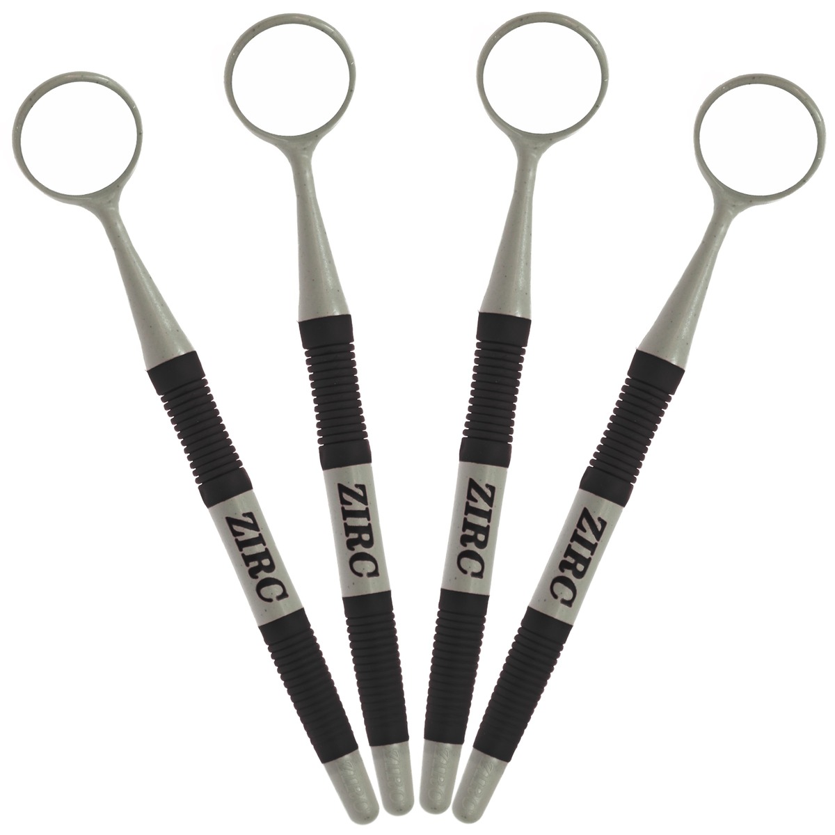 ESPEJOS CRYSTAL HD NEGRO Y GRIS 4U AGARRE SUAVE ZIRC