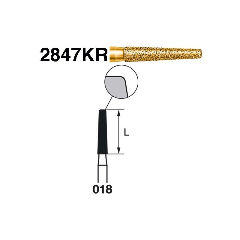 FRESA DIAMANTE FG 2847KR G 018 5U - KOMET