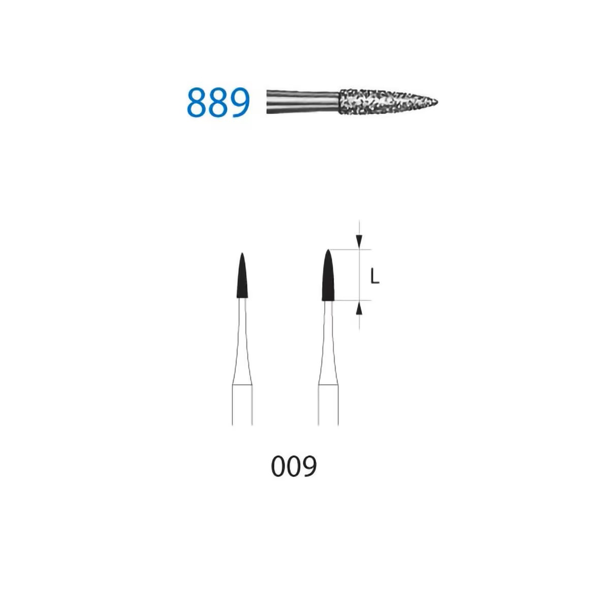 FRESA DIAMANTE 889 314 009 CLIN 5U - KOMET