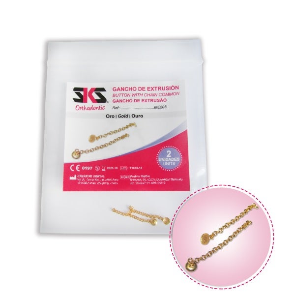 GANCHO EXTRUSION DORADO 2U SKS