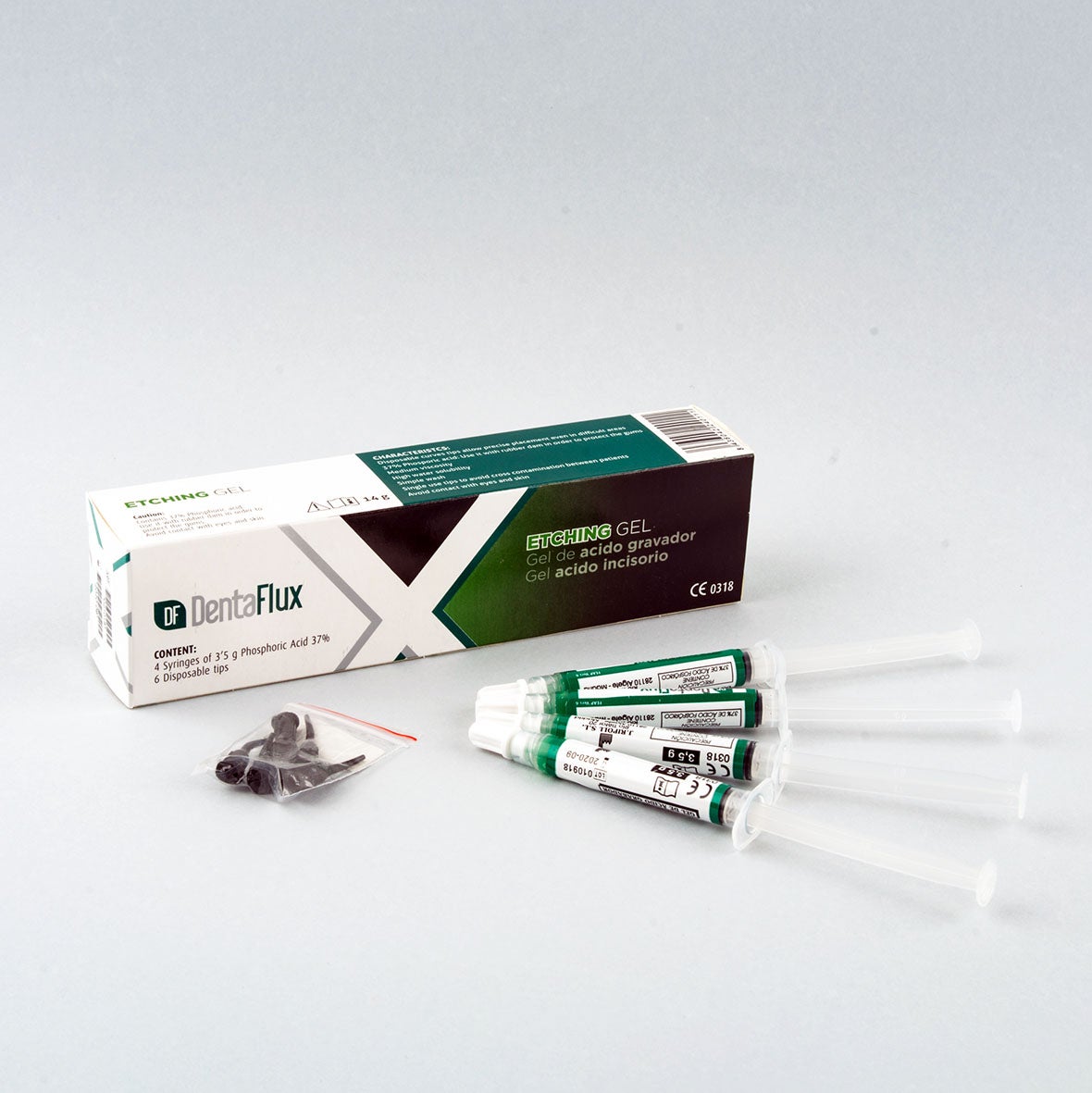 GEL ACIDO GRABADOR VERDE DENTAFLUX