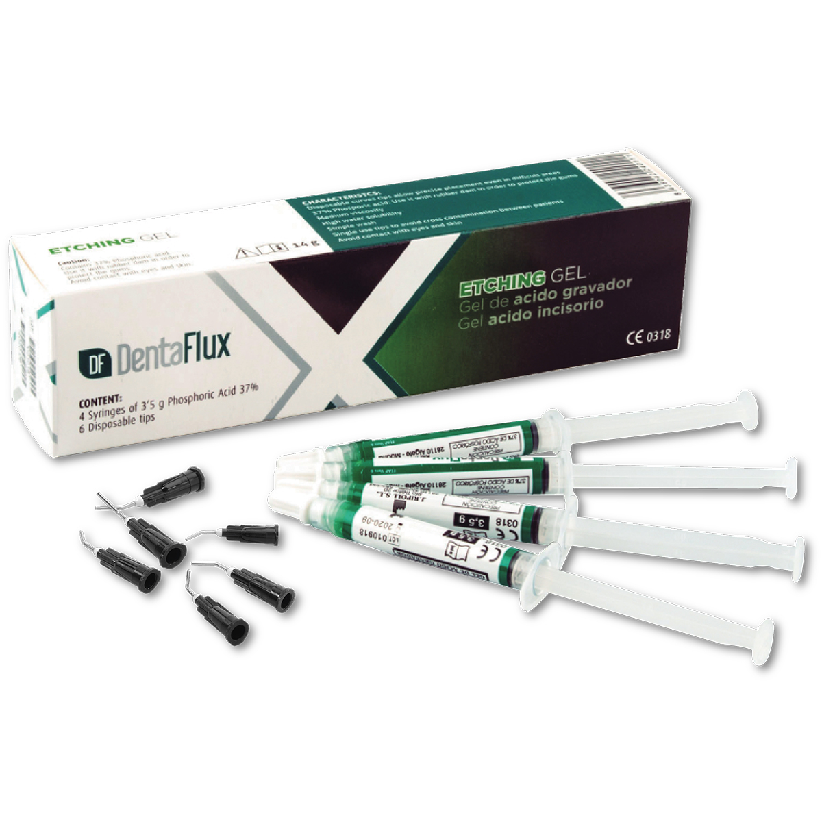GEL ACIDO GRABADOR VERDE DENTAFLUX