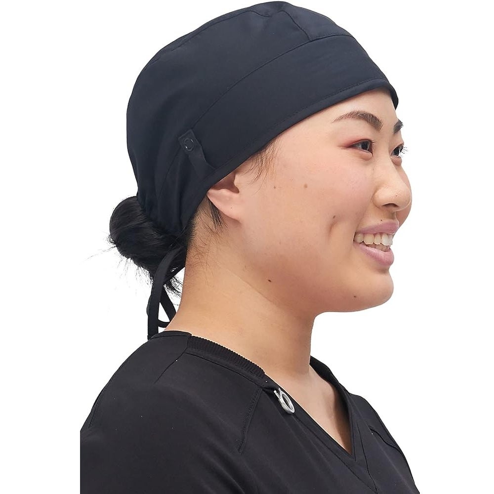 GORRO QUIRÚRGICO UNISEX C/CLIP ANTIMICRO WW507AB BLK - CHEROKEE