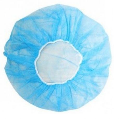 GORRO UNISEX C/ELÁSTICO TNT TRANSPIRABLE AZUL 100U - OMNIA