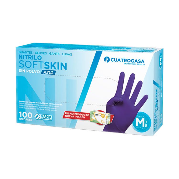 GUANTES NITRILO SOFT SKIN SIN POLVO