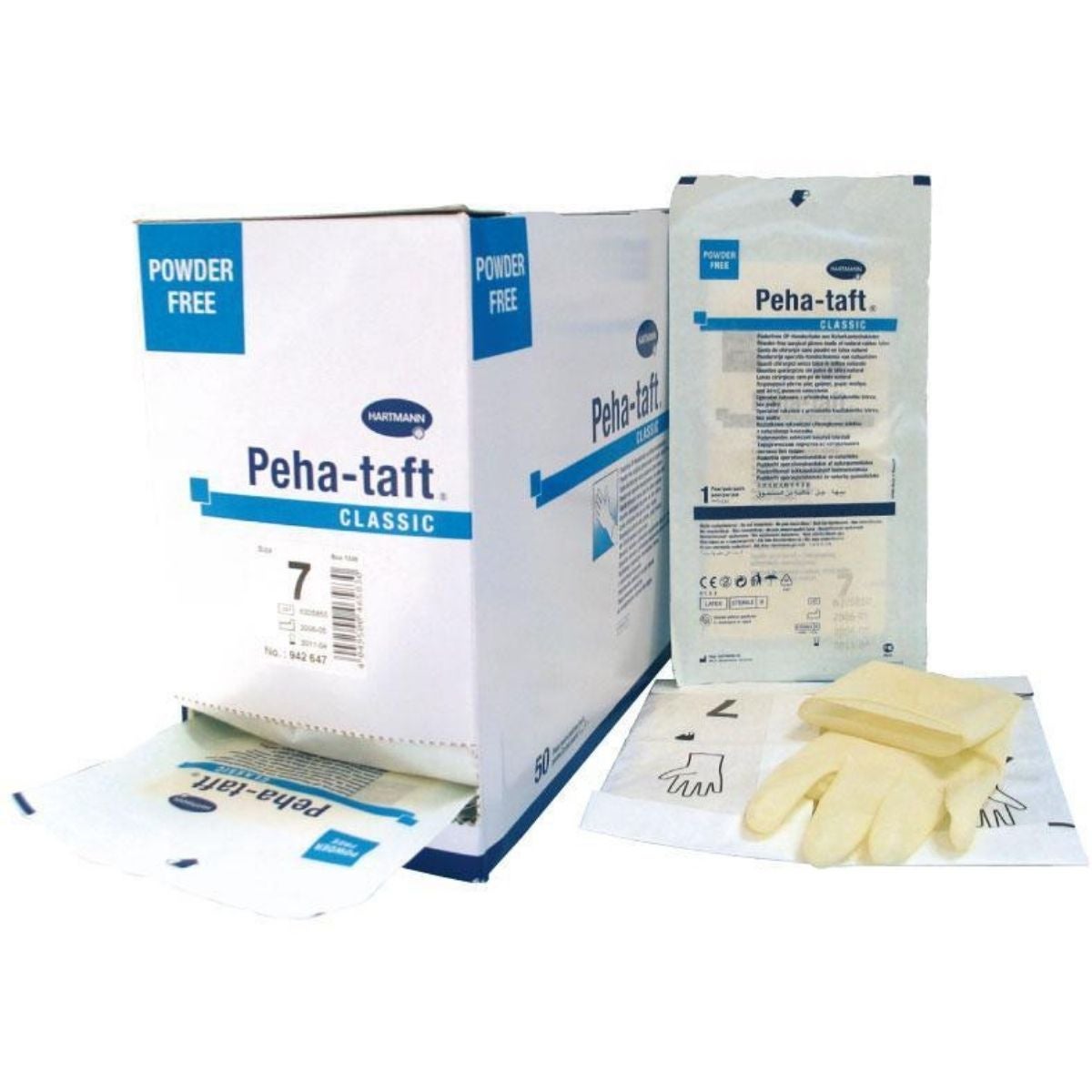 GUANTES PEHATAFT SIN POLVO HARTMANN - T6