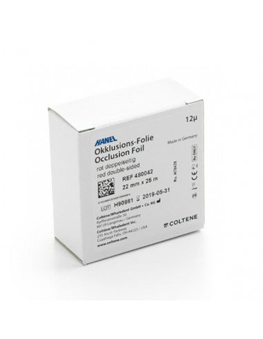 HOJA PLÁSTICA DE OCLUSIÓN TEÑIDA EN AMBAS CARAS 12 MICRAS - HANEL