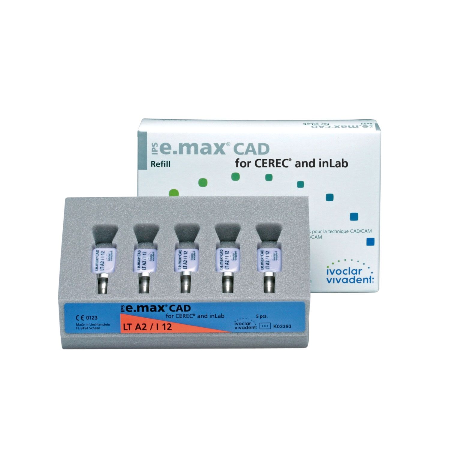 BLOQUES IPS E.MAX CAD PROGRAMILL / ZENOTEC LT B32 - IVOCLAR DIGITAL