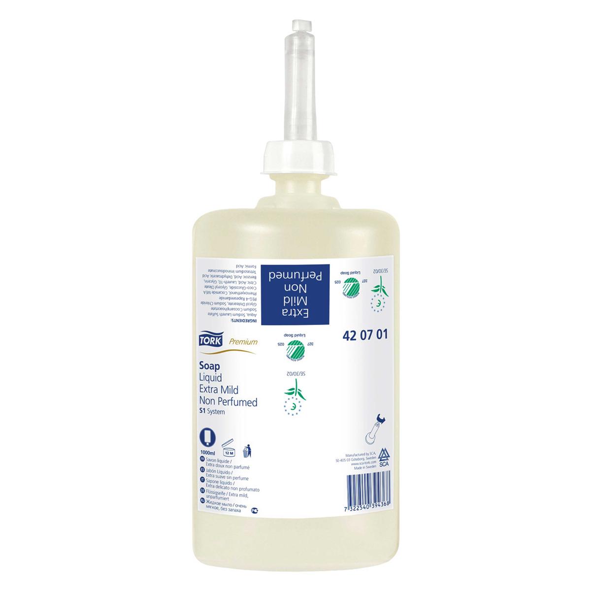 JABON LIQU. S1 EXTRA SUAVE 1L 420701 TORK