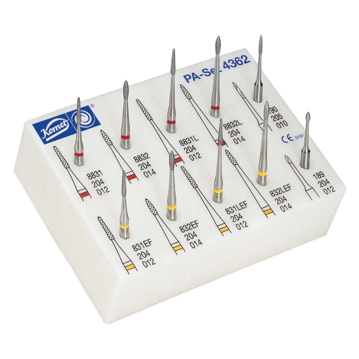 JUEGO PERIODONCIA CA ALISADO RADICULAR 4362  KOMET