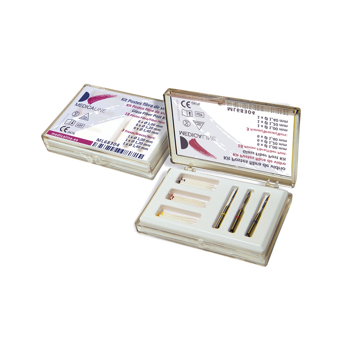 KIT POSTES GLASS FIBRA VIDRIO MEDICALINE