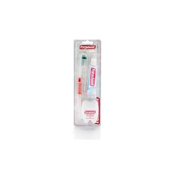 KIT VIAJE CEPILLO + PASTA + INTERDENTAL 1U FORADEN